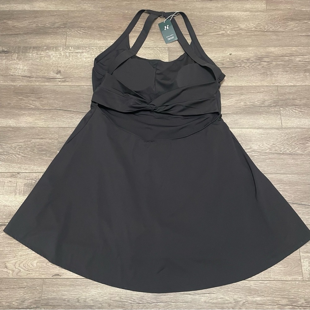 Halara Backless Cut Out Twisted Side Pocket 2-in-1 Mini Barre Ballet Dance Dress - Picture 3 of 11